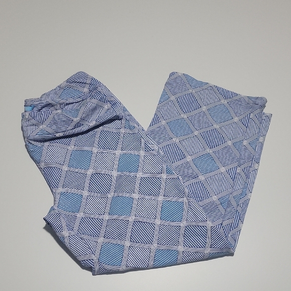 J. McLaughlin Pants - J. McLaughlin Blue Geometric Straight Leg Leggings L